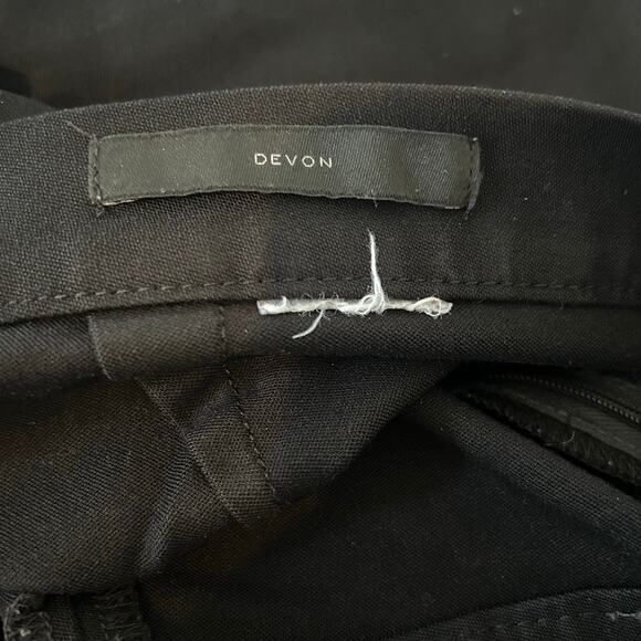 Banana Republic Womens Pants Black Devon Mid Rise Pull On Side Zip Stretch 6 - Picture 5 of 11